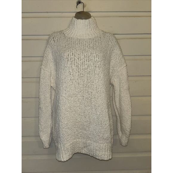 Anthropologie Sweaters - By Anthropologie Chunky Knit Mock Neck Long Sleeve Pullover Sweater Size M